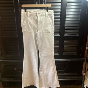 Flare white jeans